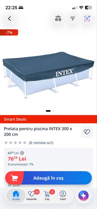 Piscina  cu prelata 300x200 0.75h