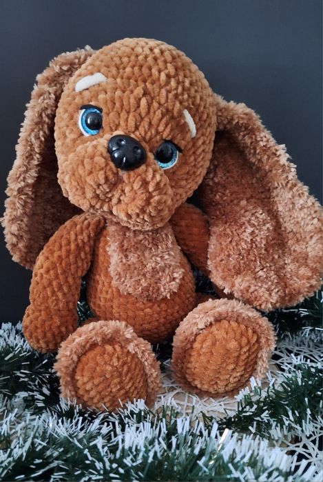 Плюшено плетено куче