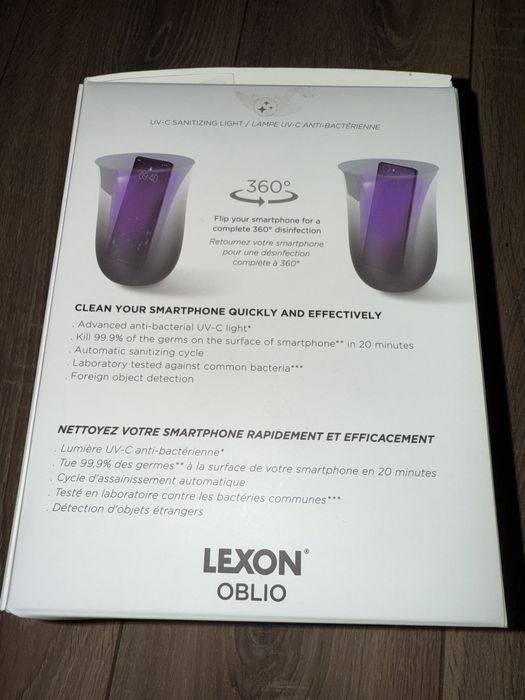 Vand incarcator wireless cu sterilizator UV Lexon Oblio