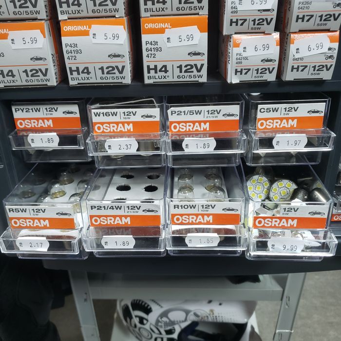 Крушки за автомобил OSRAM ВСИЧКИ ВИДОВЕ