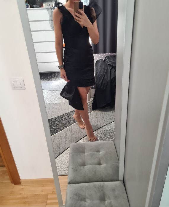 Rochie cu trena detașabilă