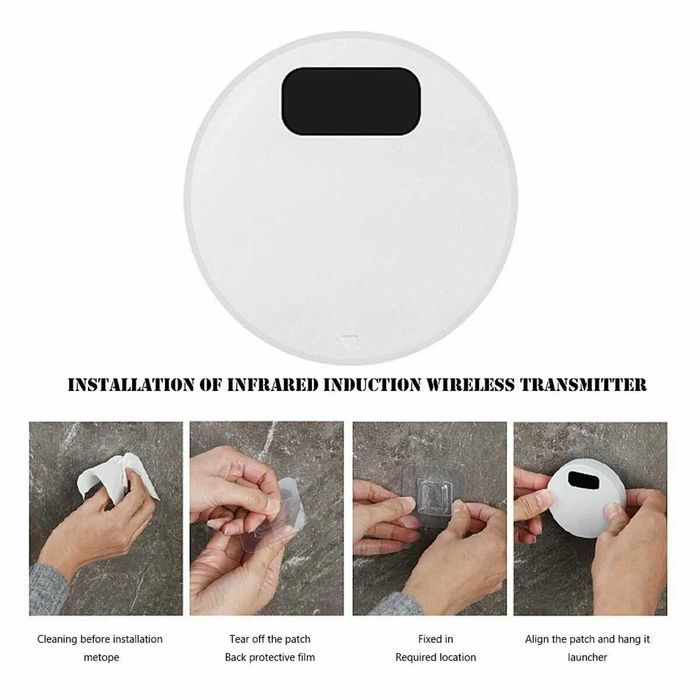 Бесконтактный датчик смыва унитаза, кнопка автоматического смыва