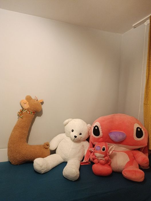 Гигантски плюшен Стич, Лило и гигантски бял мечок  плюшен