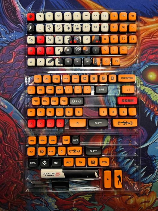 Keycaps-uri cu tema CS2 / Varianta full keyboard si semi keyboard