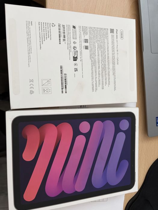 Таблет iPad Mini 7th генерация cellular GPS + 5G + WiFi 128GB Violet + ориг Folio Case