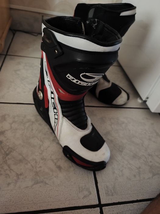 Ghete Moto R, black-red-white