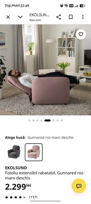 Fotoliu extensibil