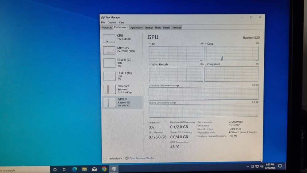 Unitate PC Office, Intel i5 6500/8GB RAM/Radeon 520 2GB/120GB SSD/RW