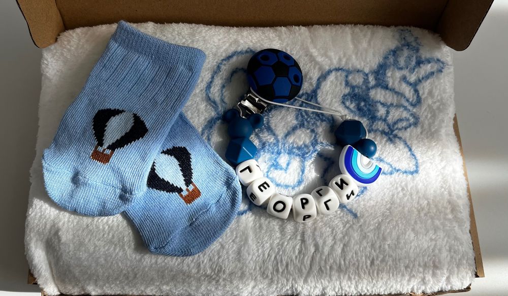 Клипс за биберон / подаръчна кутия