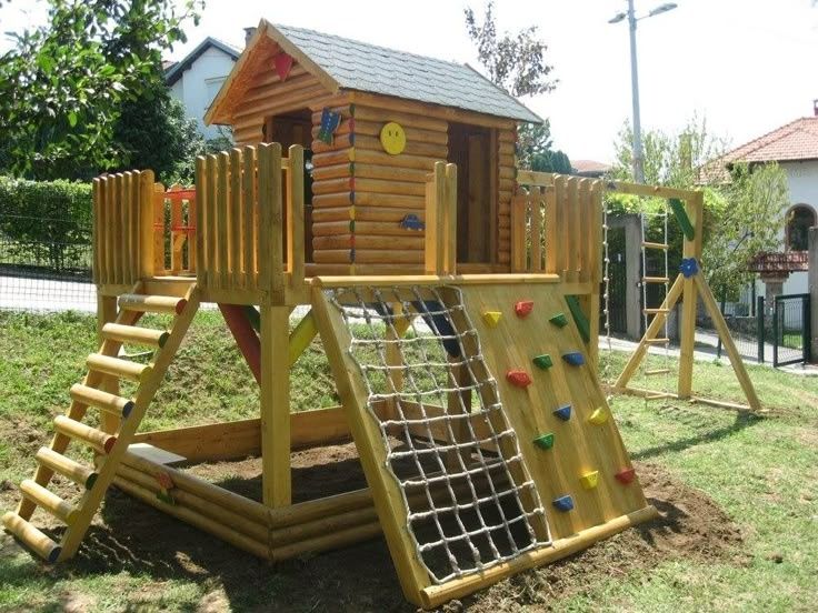 Детская площадка горка аттракцион болалар майдони домик качели swings