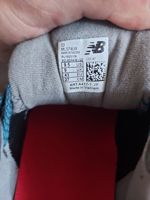 New Balance 574 Blue dk Brown