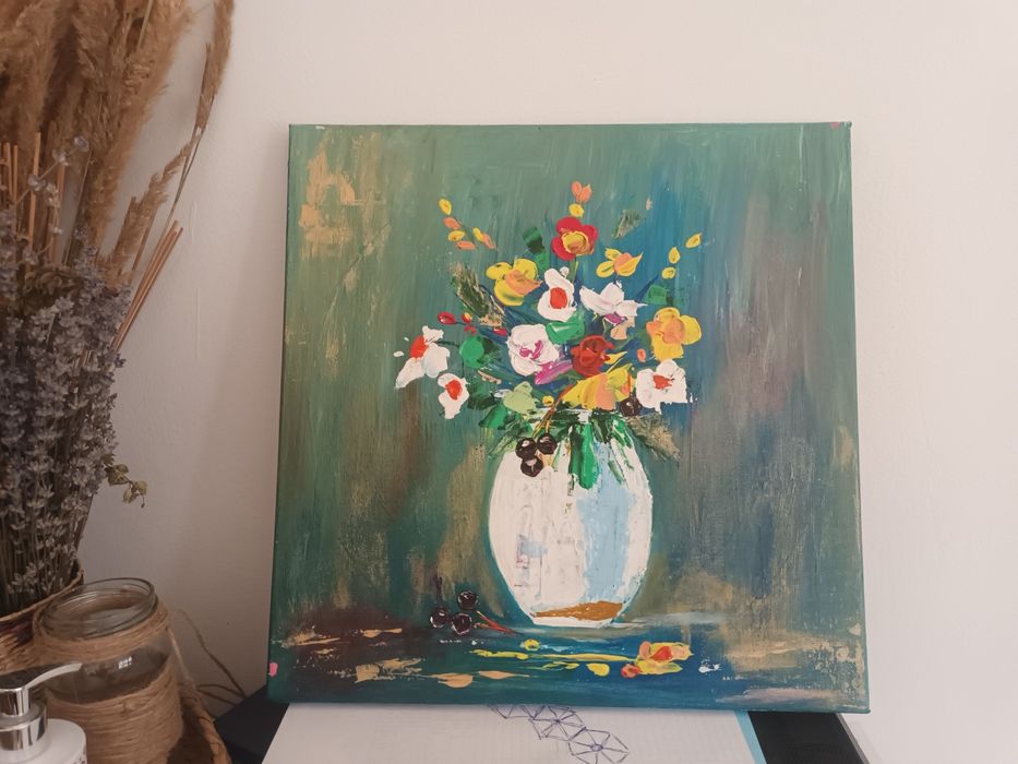 Canvas pictat manual,reproducere