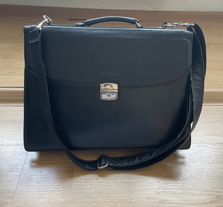 Geanta/servieta din piele naturala office