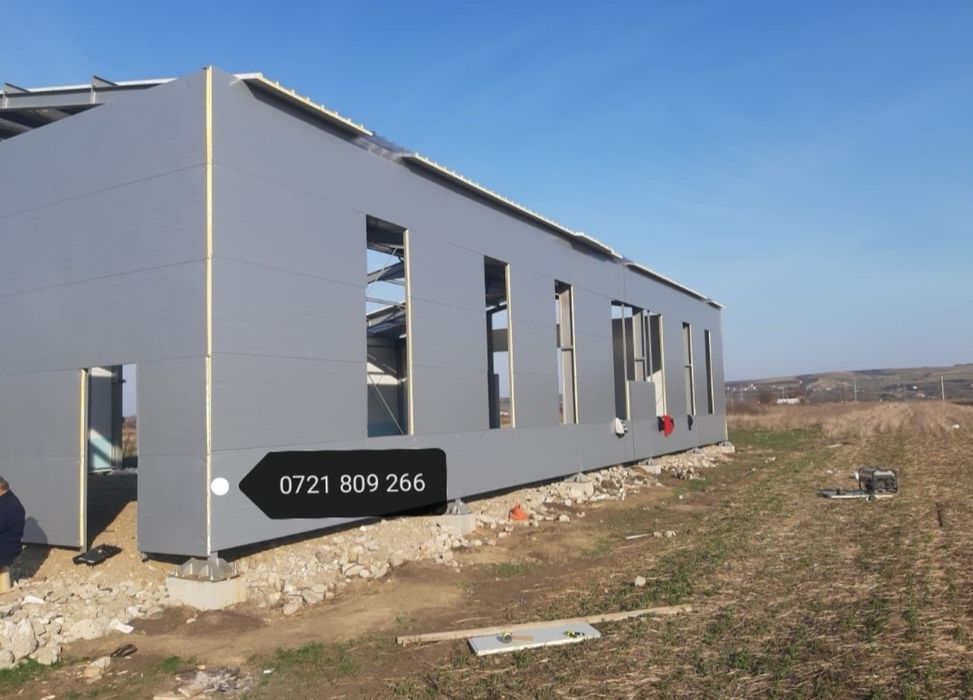 Vand hala metalica 10x30x4H panouri sandwich