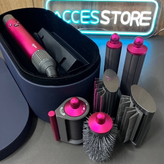 Dyson Фен и Стайлер Дайсон оригинал 8 насадок,3-х цветов,