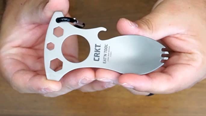 мултитул джобна лъжица вилица отварачка за хранене къмпинг лов