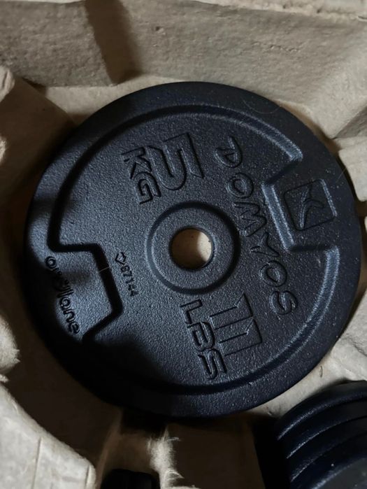 Set gantere + bară 50Kg