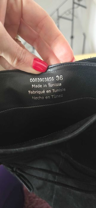 Cizme lungi, 36, piele intoarsa