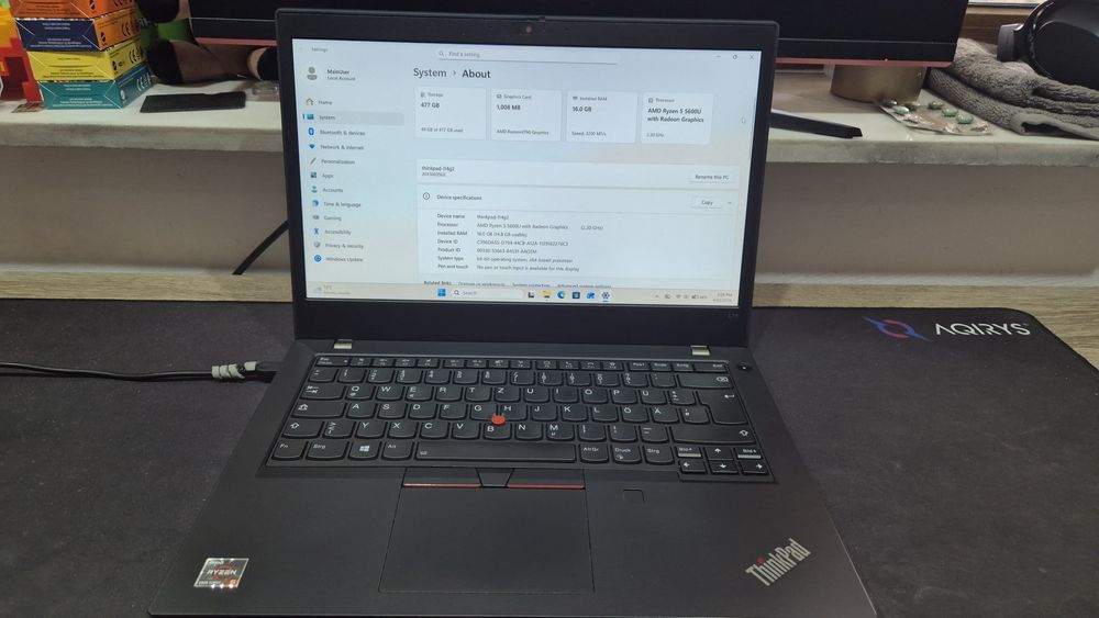 ThinkPad L14 Gen 2 | Ryzen 5 5600U | 16GB RAM | 512GB SSD | Baterie 94%
