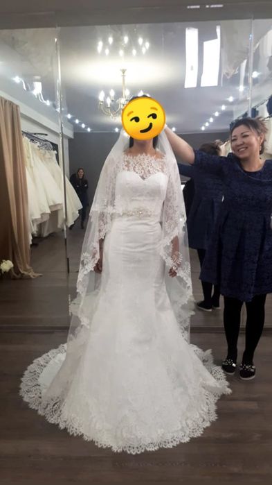 Продам свадебное платье силуэт русалки