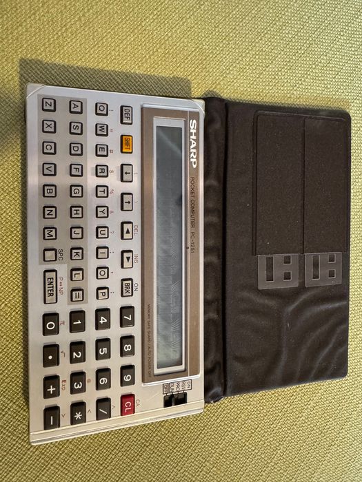 Sharp pocket computer vintage PC-1251 ecran defect + CE-125 Targu Jiu ...