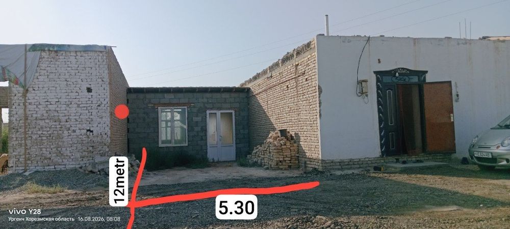 Joy oʻrni sotiladi 60kv cholish yoʻli janat minor yoni gaz suv bor