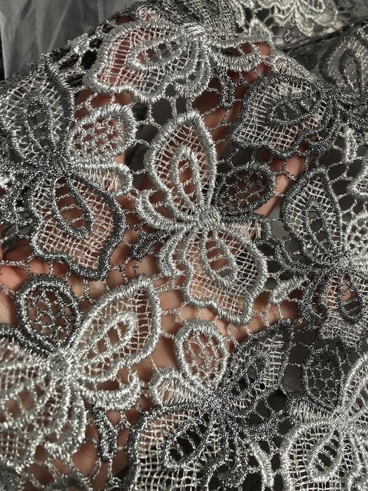 Rochie eleganta gri-argintiu