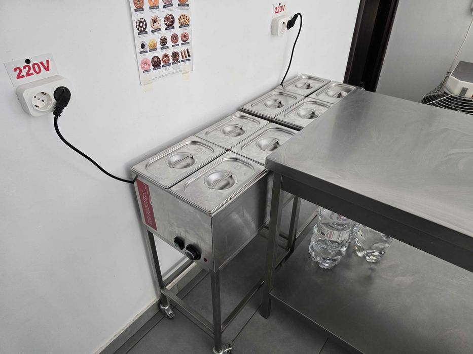 Echipamente patiserie – prajitor gogosi/donuts, malaxor, mese inox etc