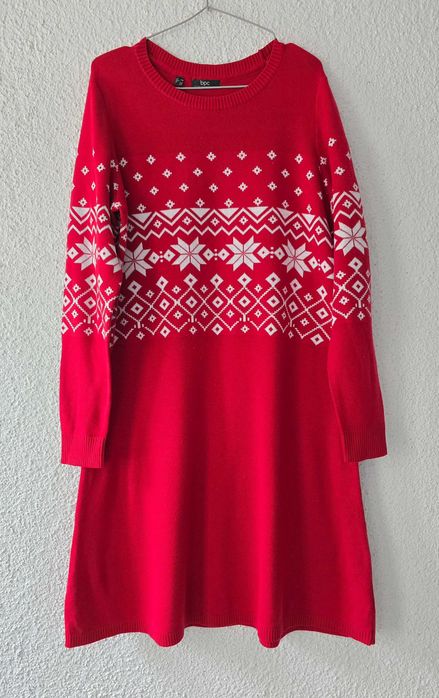 Дамска Коледна рокля размер Л-ХЛ