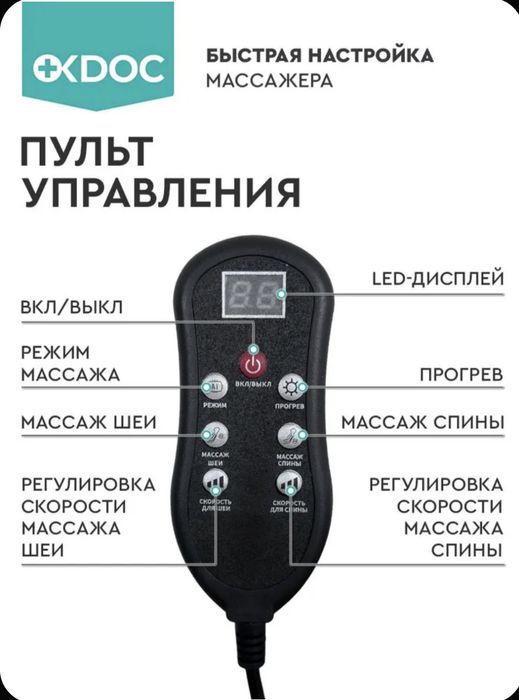Массажер для спины с подогревом
