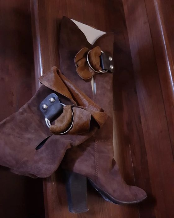 Сапоги Италия кожа