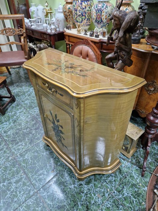 Уникален антикварен холандски скрин комод - Японски череша