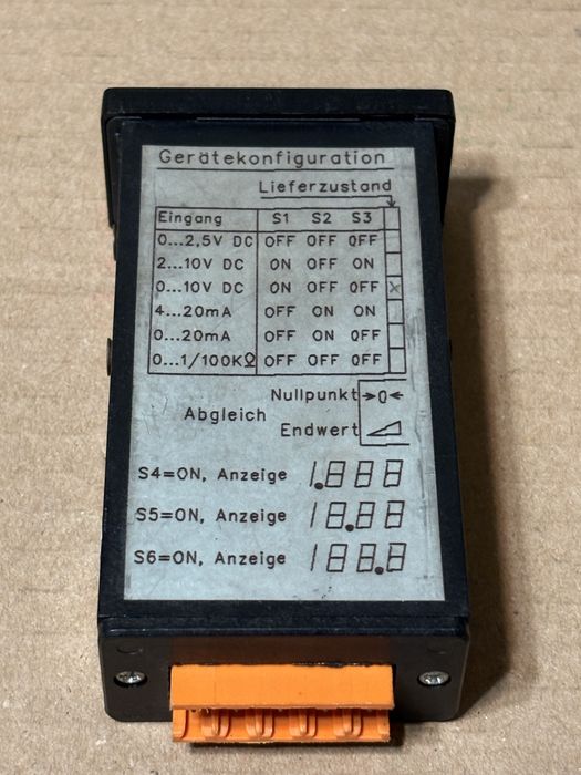 Martens DP4824A-1-10-1 Indicator Digital Industrial Universal 4-20mA / 0-10V
