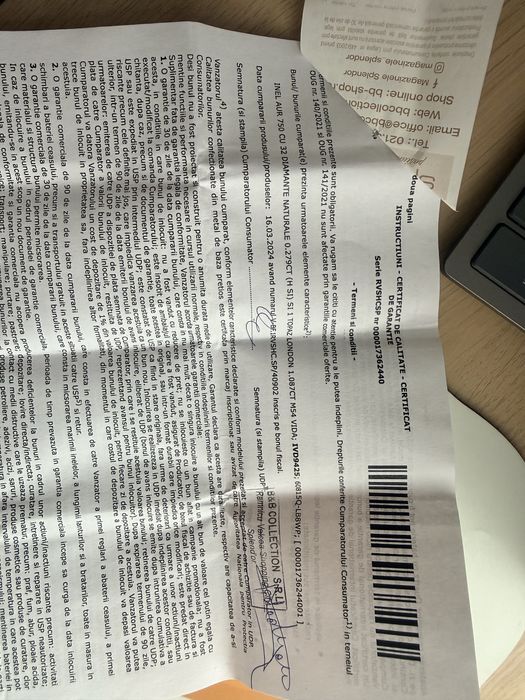 Inel aur alb 18k, London blue topaz, 32 diamante naturale si documente