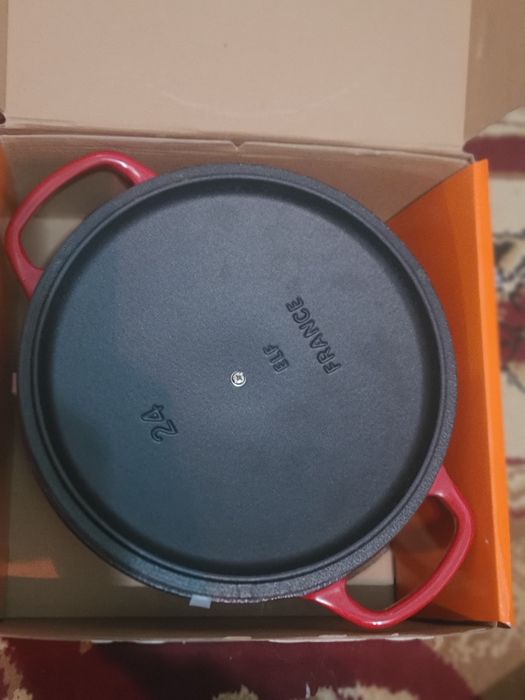 Le creuset qozon fransiyada ishlab chiqarilgan chugun arginal yengi