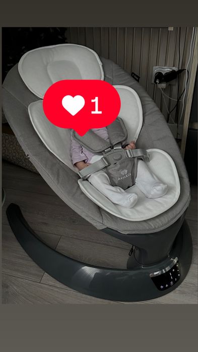 Leagan electric multifunctional pentru bebelusi AppeKids I-Size (Gri)