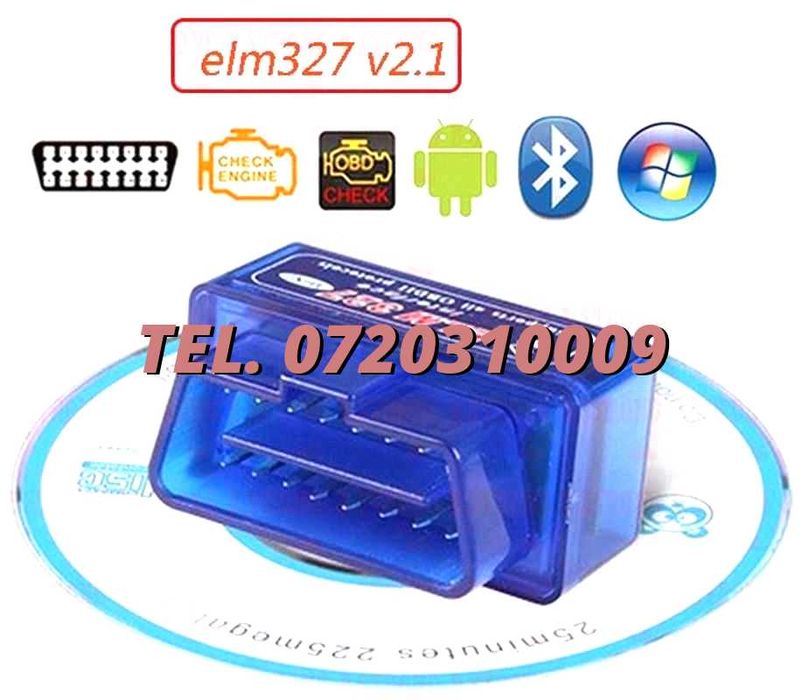Adaptor Bluetooth Obd2 V21 Elm327 Mini  Torque Pro