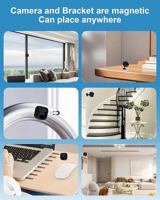 AOBOCAM Мини шпионска скрита камера 1080P HD безжична WiFi