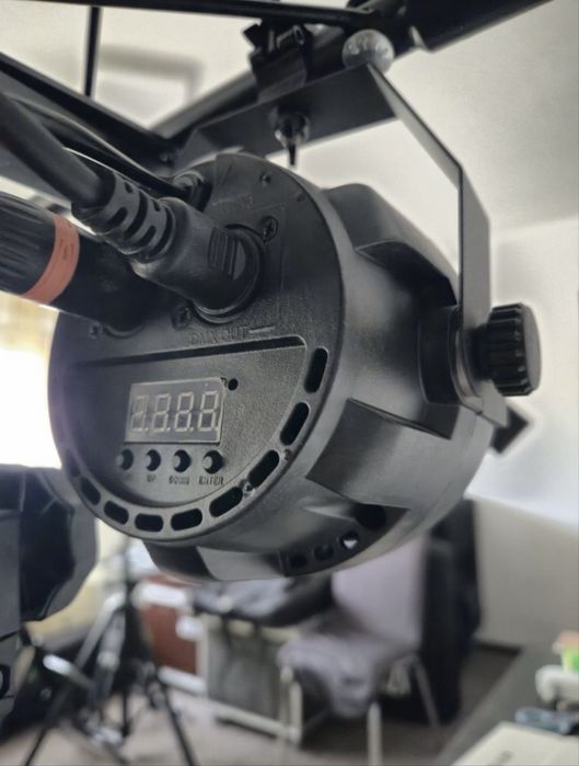 Schela 3 metri + 4 Lumini Eurolite LED + Controller DMX Audibax