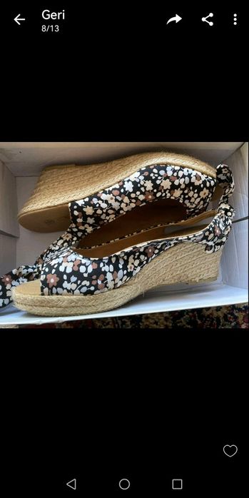 Хубави летни обувки на платформа-Еспадрили