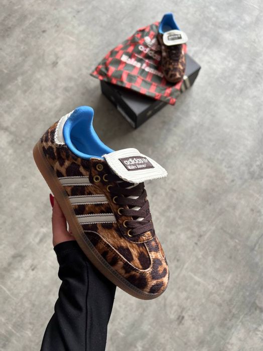 Отново Дамски Adidas X Wales Bonner Samba Leopard