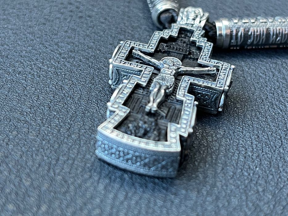 Сребърен кръст ръчна изработка