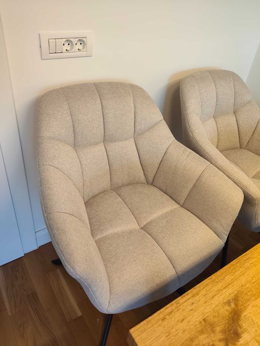 Scaune dinning rotative tapițate