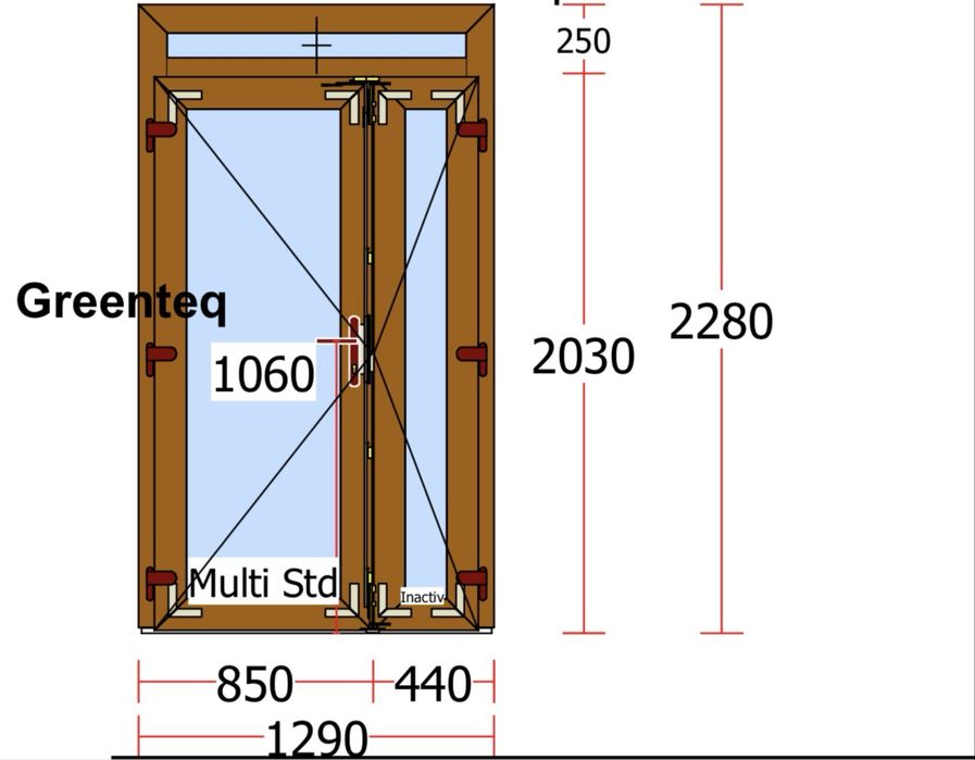 Geamuri PVC second hand de vanzare