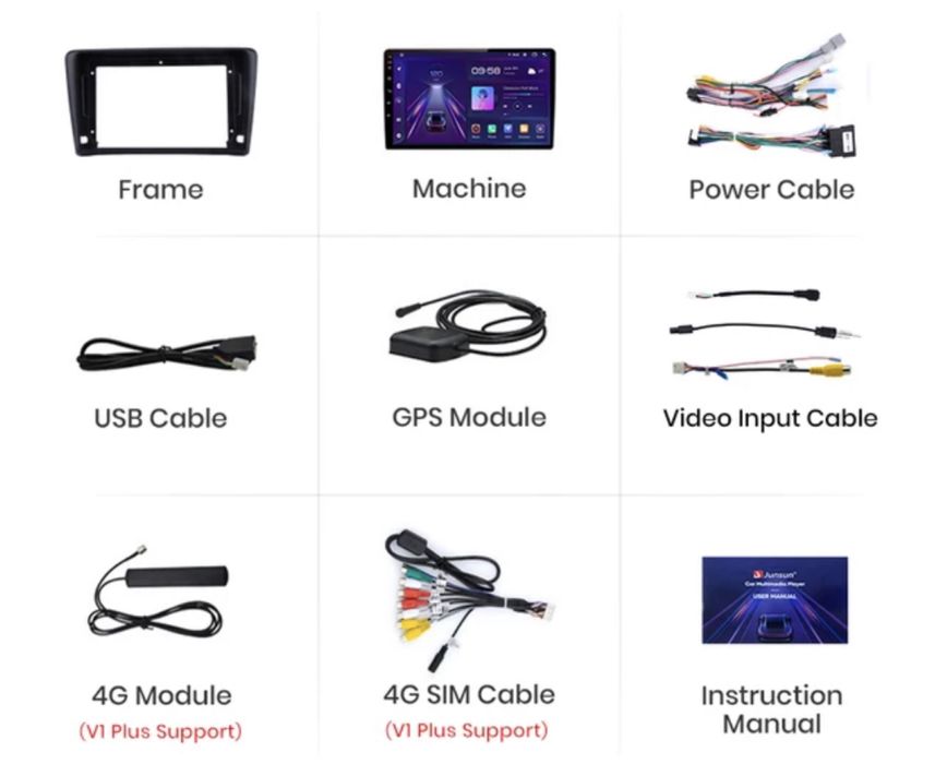Navigatie Android Skoda Rapid  , Carplay Android Auto + Camera