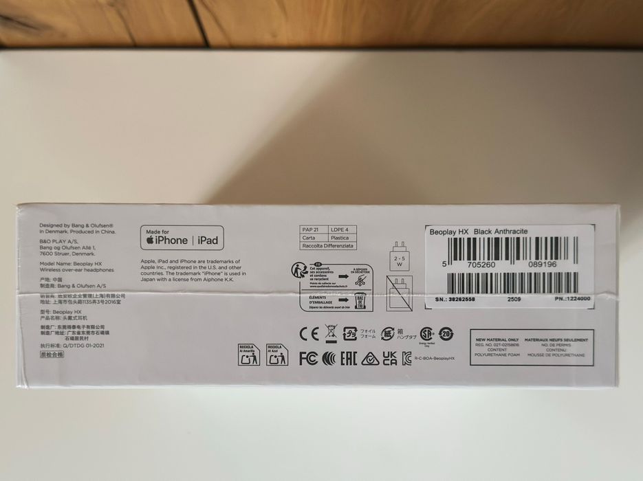 Bang & Olufsen Beoplay HX wireless headphones.