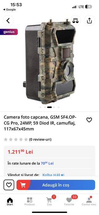 Camera supraveghere vanat