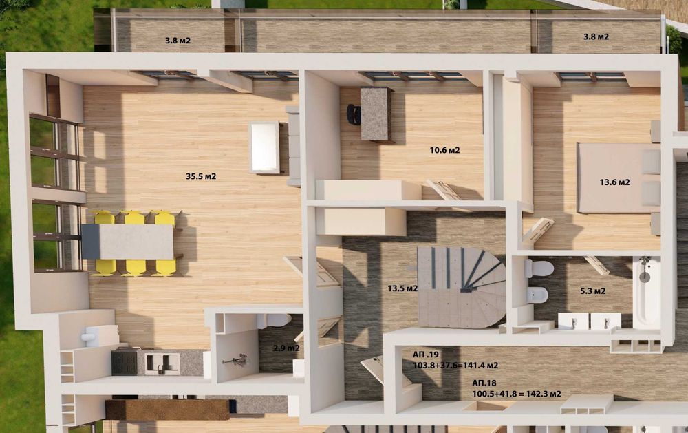 Продава се Мезонет в София, Бояна - 161 кв.м за 2994 €/кв.м - Снимка #12