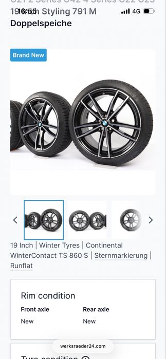Set Jante vara Noi Bmw G20 Seria 3 4 M sport 255 35 19 & 225 40 19