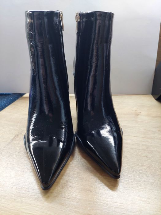 Дамски боти естествен лак. Massimo Zardi